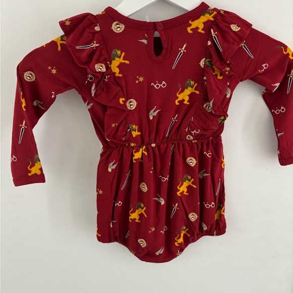 NWT Kyte BABY Harry Potter Red Ruffle Bubble Romper | 18-24M | Retired - Picture 4 of 7